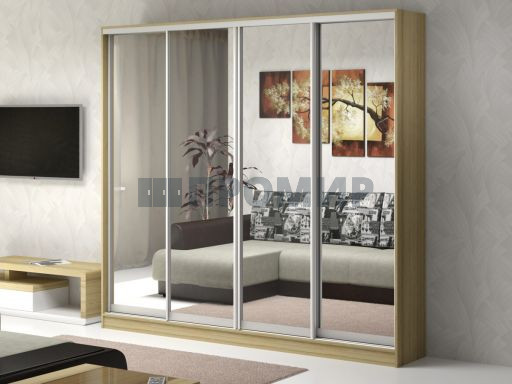 Двери-купе с зеркалом