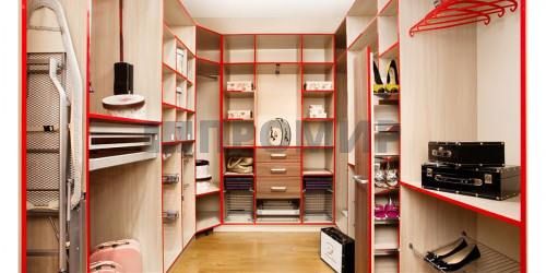 Планировка гардеробной